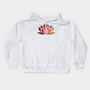 Lotus Yoga Pose Kids Hoodie